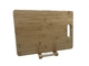 Placa de cinzeladura de desbastamento de madeira de bambu da placa de corte para a carne e os vegetais