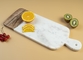 Placa de corte de emenda de madeira da acácia do mármore da placa de corte da decoração da cozinha com punho